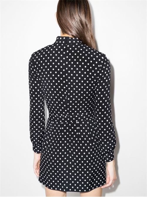 Abito corto a pois SAINT LAURENT | 686346Y3E091095